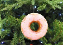 5" Pink Donut With Sprinkles Ornament Set Of 6 7 5" Pink Donut With Sprinkles Ornament Set Of 6 -Christmas decorations 0671408338WEB