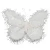9" White Furry Butterfly Set Of 6 -Christmas decorations 0671408408