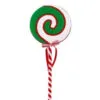 26" White & Green Lollipop Ornament Set Of 2 -Christmas decorations 0671408412