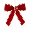 12" Peppermint & Red Hanging Candy Bow -Christmas decorations 0671408429