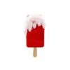 7" Red & White Ice Cream Ornament Set Of 6 -Christmas decorations 0671408476