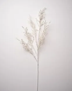 28" White Glitter Coral Spray Set Of 6