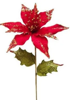 24" Accented Poinsettia Set Of 6