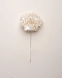 11" White Hydrangea Set Of 6