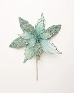 10" Poinsettia Cluster Set Of 6