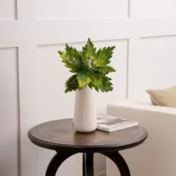 17" Green Jeweled Poinsettia Stem Set Of 6 7 17" Green Jeweled Poinsettia Stem Set Of 6 -Christmas decorations 0671409528 2