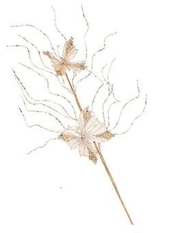 22" Platinum Butterfly Spray Set Of 6