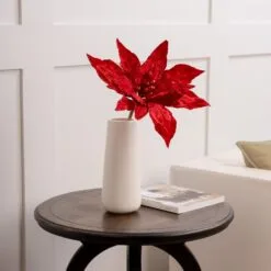 15" Poinsettia Pick Set Of 6 -Christmas decorations 0671409560 2