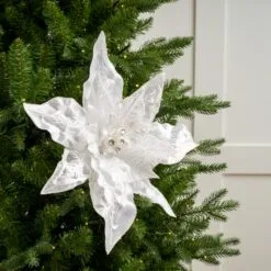 15" Poinsettia Pick Set Of 6 -Christmas decorations 0671409561 1