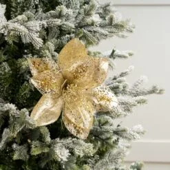 14" Poinsettia Pick Set Of 6 -Christmas decorations 0671409585 2