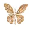 9" Gold Gem Butterfly Clip Set Of 6 -Christmas decorations 0671409603A