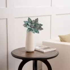 18" Poinsettia Stem With Leaves Set Of 6 -Christmas decorations 0671409712 2