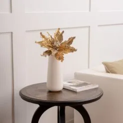 18" Gold Beaded Poinsettia Stem Set Of 6 -Christmas decorations 0671409719 2