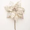20" Icy Poinsettia Set Of 2 -Christmas decorations 0671409725