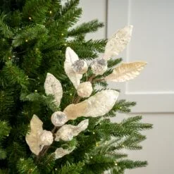 30" Icy Mini Pomegranate Leaf Spray Set Of 6 -Christmas decorations 0671409734 1