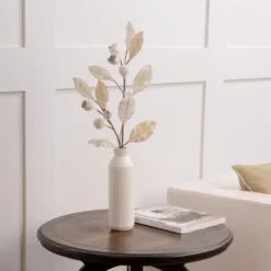 30" Icy Mini Pomegranate Leaf Spray Set Of 6 -Christmas decorations 0671409734 2