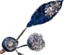 30" Icy Mini Pomegranate Leaf Spray Set Of 6 -Christmas decorations 0671409736B