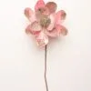 19" Pink & Platinum Magnolia Stem Set Of 4 -Christmas decorations 0671409742