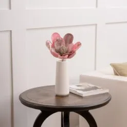 19" Pink & Platinum Magnolia Stem Set Of 4 -Christmas decorations 0671409742 2