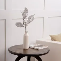 24" Silver & Icy Berry Magnolia Leaf Set Of 6 -Christmas decorations 0671409755 2