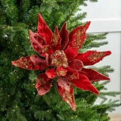 18" Poinsettia Set Of 2 -Christmas decorations 0671409773 2
