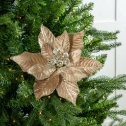 18" Poinsettia Set Of 6 -Christmas decorations 0671409781 2