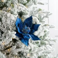 18" Poinsettia Set Of 6 -Christmas decorations 0671409783 2