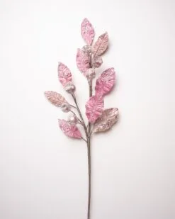 30" Icy Mini Pomegranate Leaf Spray Set Of 6 -Christmas decorations 0671409791 1