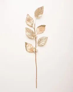 32" Velvet Leaves Spray Set Of 6
