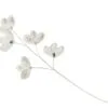 33" White Leaves Diamond Spray Set Of 4