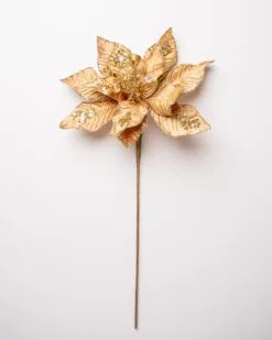 15" Poinsettia Velvet Pick Set Of 6 -Christmas decorations 0671409847 1