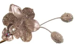 26" Platinum Orchid Spray Set Of 4 -Christmas decorations 0671409906A