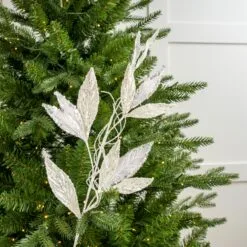 24" Velvet Leaf Spray Set Of 6 15 24" Velvet Leaf Spray Set Of 6 -Christmas decorations 0671409920 1