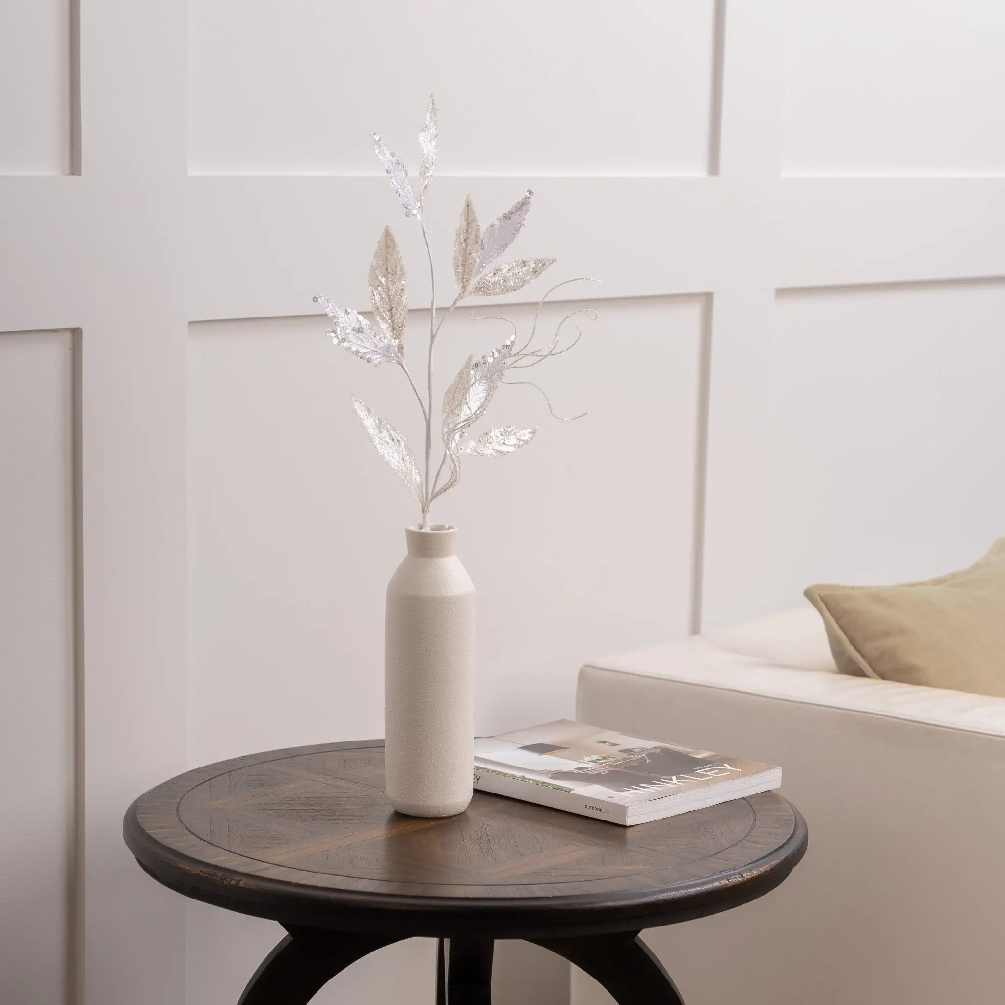 24" Velvet Leaf Spray Set Of 6 7 24" Velvet Leaf Spray Set Of 6 - Image 5