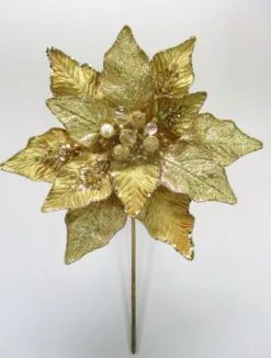 12" Poinsettia Pick Set Of 6 -Christmas decorations 0671409939