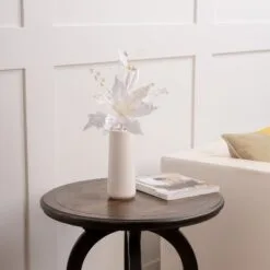 17" Poinsettia With Leaves Pick Set Of 6 -Christmas decorations 0671409951