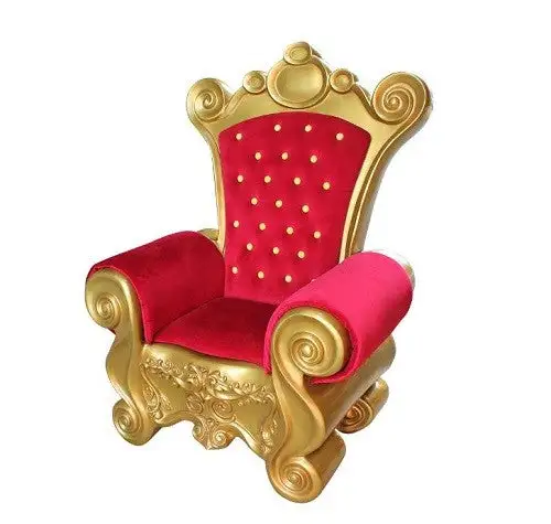 5 FT Red & Gold Santa Chair 3 5 FT Red & Gold Santa Chair