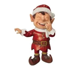 3 FT Red Santa Elf Laughing