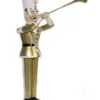 6 FT Gold & White Soldier With Trumpet -Christmas decorations 0671410082