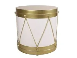3 FT Gold & White Drum