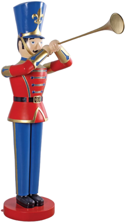 9 FT Red & Blue Soldier With Trumpet