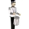 6 FT Silver, White, & Black Soldier With Drum -Christmas decorations 0671410097