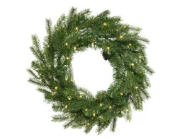 Grandis Wreath Micro Warm White LED Battery Operated
