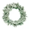 30" Flocked Wreath Unlit -Christmas decorations 0671430930B