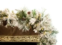 9 FT X 18" Bear Mountain Garland Pre-lit 150 Clear LED Lights -Christmas decorations 0671471209C