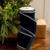 4" X5YD Navy Velvet Swarovski Trim -Christmas decorations 0671474053 1