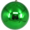10" Shatterproof Shiny Ball Set Of 2 -Christmas decorations 0671490252