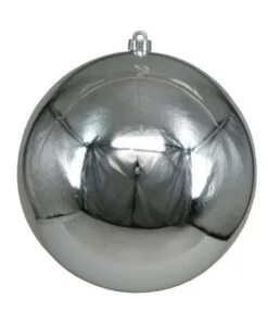 10" Shatterproof Shiny Ball Set Of 2 -Christmas decorations 0671490253