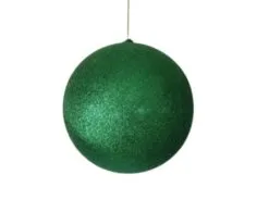 10" Shatterproof Shiny Ball Set Of 2 -Christmas decorations 0671490263A 1