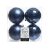 4" Shatterproof Shiny & Matte Ball Set Of 24 -Christmas decorations 0671490308